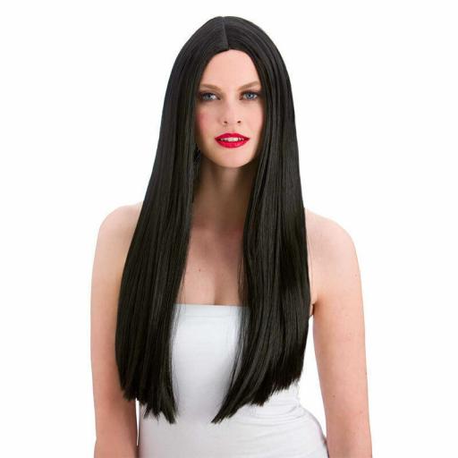 Long Black WIG Hair Morticia