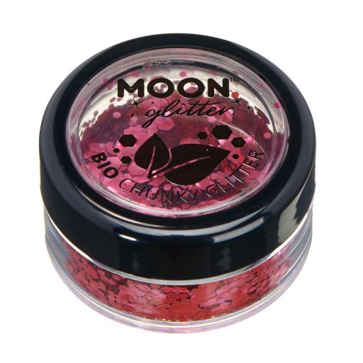 Moon Glitter - Bio Chunky Glitter - Dark Rose