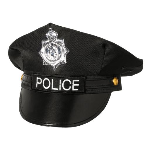 cap Police men PE/PP/PU black one-size