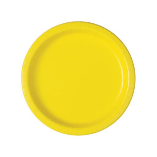 Yellow 8 x 23cm  Paper Plates