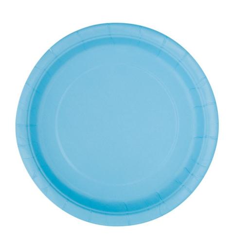 8 Powder  Blue 7" Plate