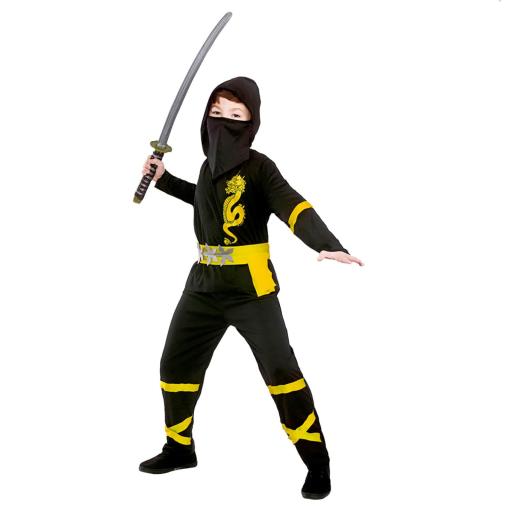 Boys Japanese Halloween Power Ninja Samurai Costume 5-7 Years