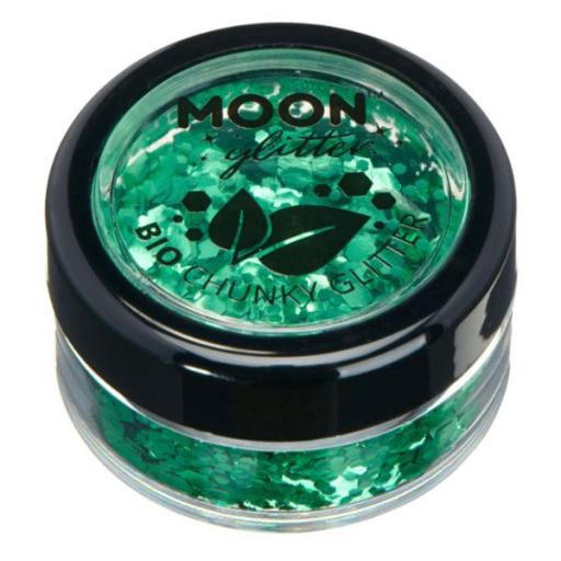 Moon Glitter Bio Chunky Glitter 3g Green