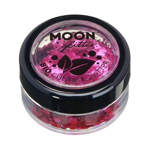 Moon Glitter Bio Chunky Glitter, Pink