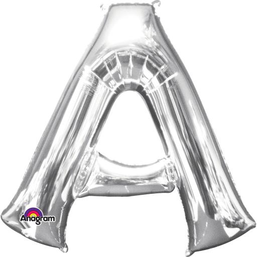 Balloon Air-field Letter  A Silver 16in