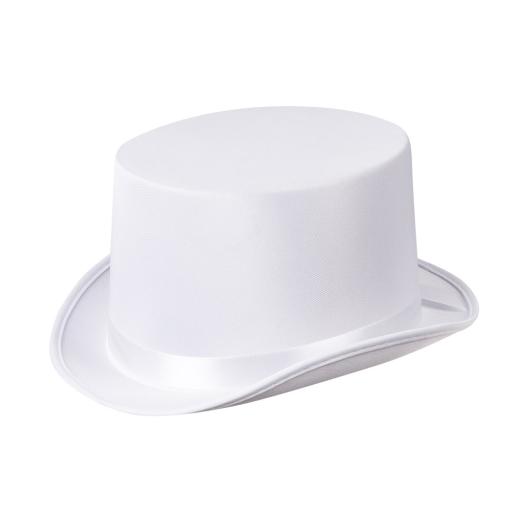 Satin White Top Hat