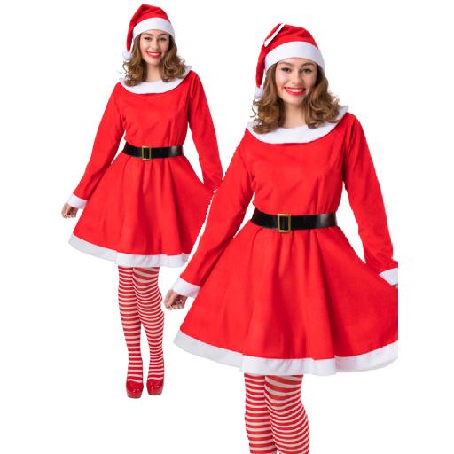 Deluxe Velour Mrs Santa Clause (One Size)
