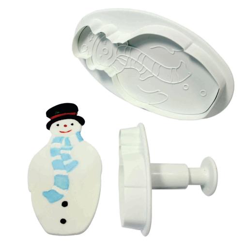 Snowman Plunger Cutters Set of 2