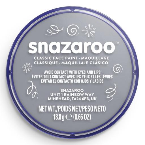 Snazaroo Dark Grey Face Paint (Silver)