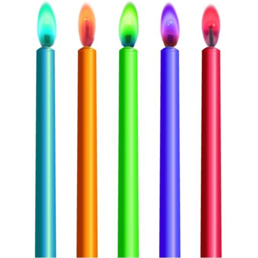 Party Candles 10 Color Flame Birthday Candle