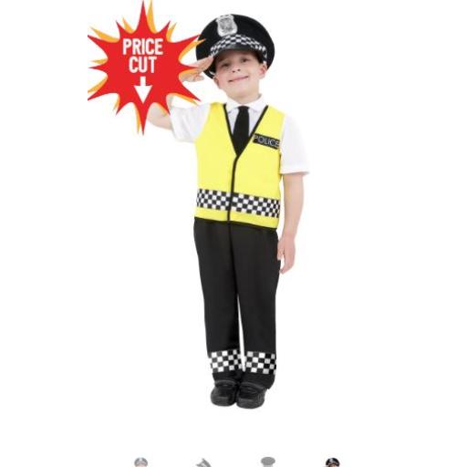 Police Boy Children Costume Age 10-12