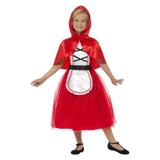 Deluxe Red Riding Hood Costume, Red, with Dress & Hood LRG