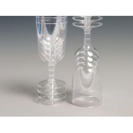 Plastic stem wine goblet 5OZ X 8