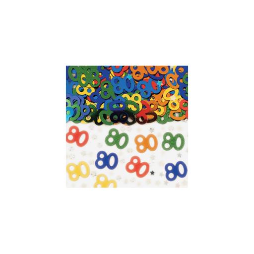 80th Multi Coloured Confetti 14g