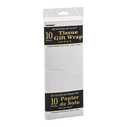 Gift Wrap Tissue White 10pk