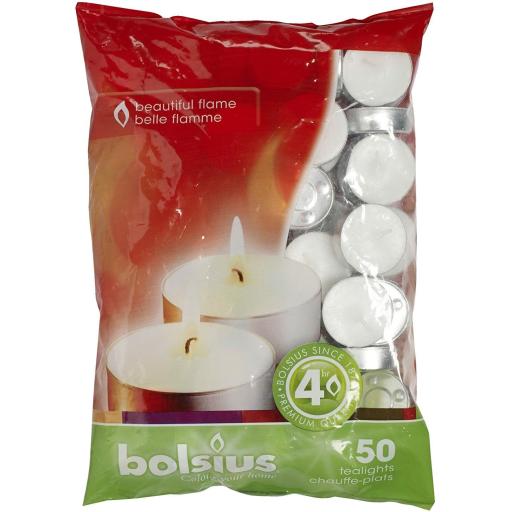 Bolsius 4 Hour Burning Tealight Candles