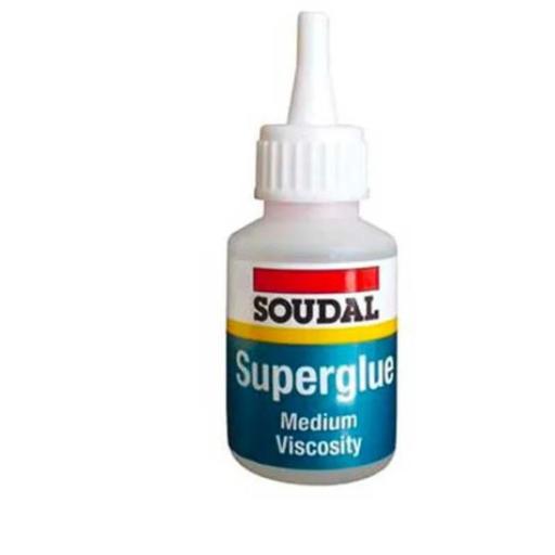 Soudal Superglue Medium Viscosity 50g Clear