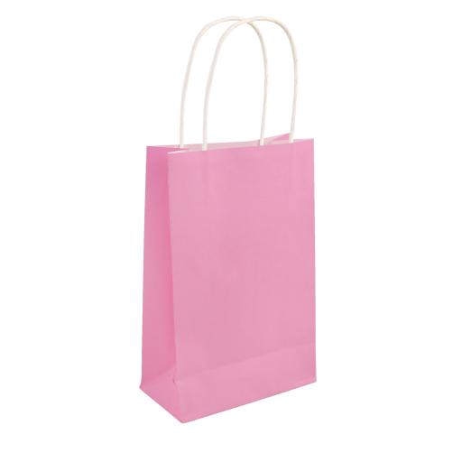 Pink Paper Bag With Handle