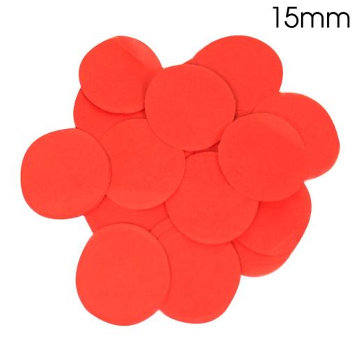 Red Confetti 14g 15mm Tissue Paper Bio-degradable, Flame retardant