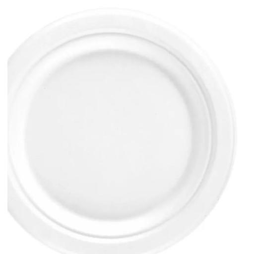 9” Round Bagasse Plates