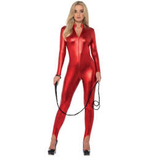 Fever Miss Whiplash Costume, Red XS