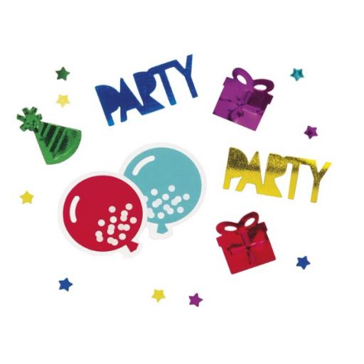 Party Shapes Birthday Foil Confetti