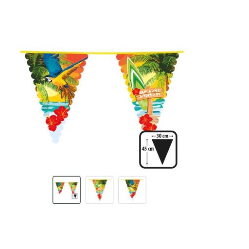 Hawaiian 6m Giant Bunting Beach Party Decoration