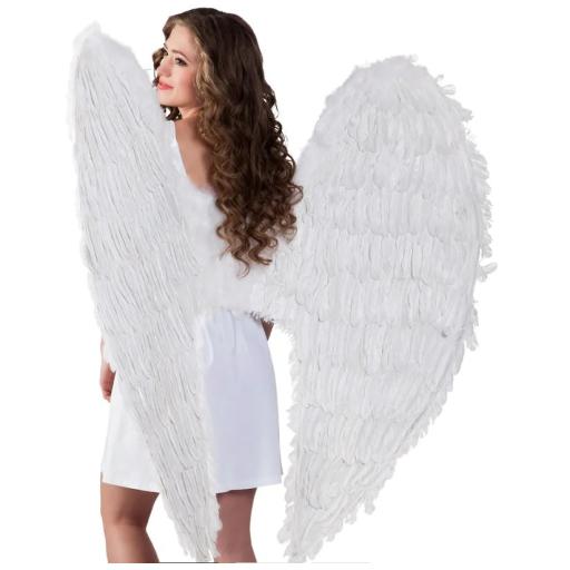 Angel wings white (120 x 120 cm