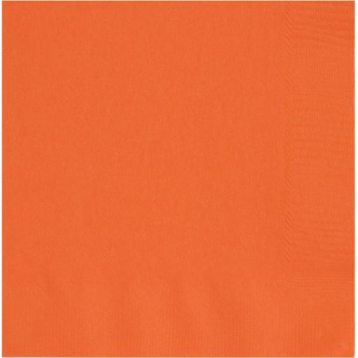 Paper Napkins-13 cm-Orange Colour-20 Count