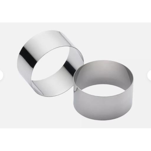 Stainless Steel Food Rosti Rings Set of 2