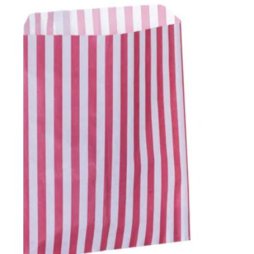 Red And White Strip Candy Bags 50pk