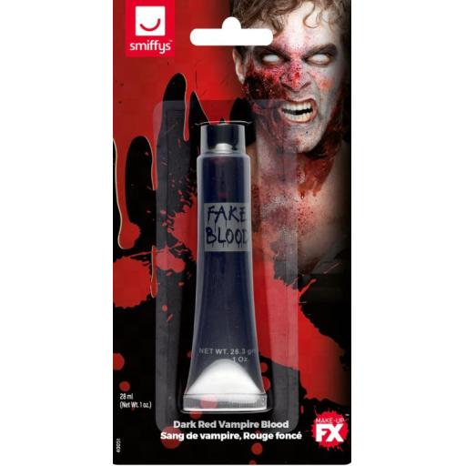 Make-Up FX, Vampire Gel Blood, Dark Red, Tube 28ml/1 oz