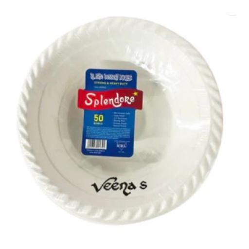 Splendore White  plastic dessert bowls 12 Oz