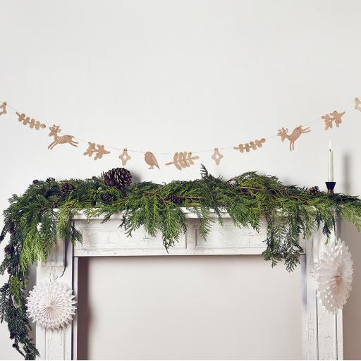 Christmas Character Wooden Garland 2.5m