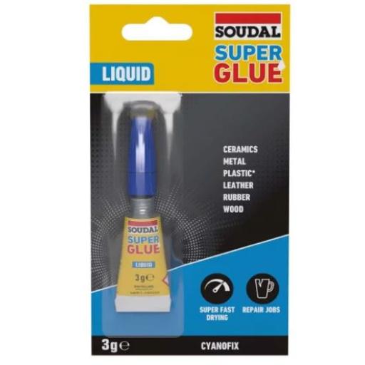 Soudal Superglue Liquid - Clear(3g)