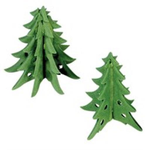 JEM Christmas Cutters - Small 3D Christmas Trees Set of 2