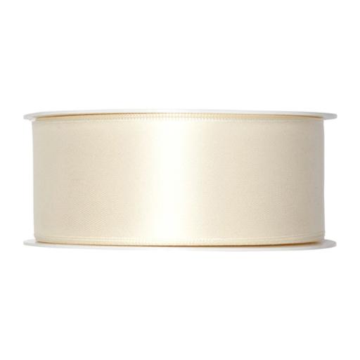 Double Sided Satin Ribbon Ivory - 15mm x 25m