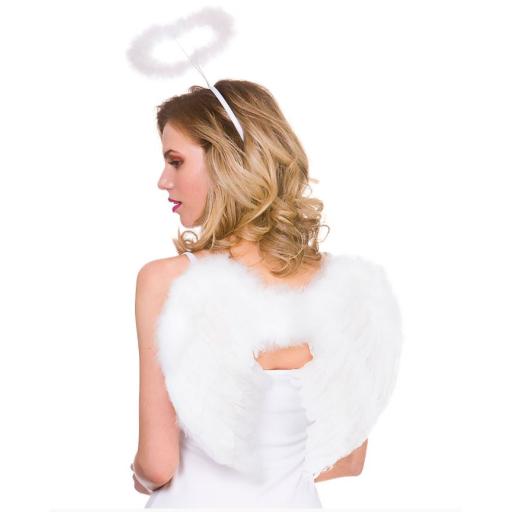 Feather Wings & Halo Set - WHITE