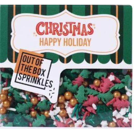 Christmas "Out of the Box" Sprinkles - Happy Holidays (60g)