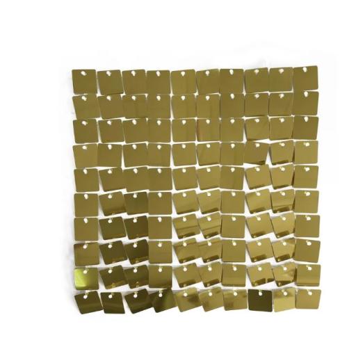 Sequin Wall Panel Square - Light Gold - 30 x 30cm