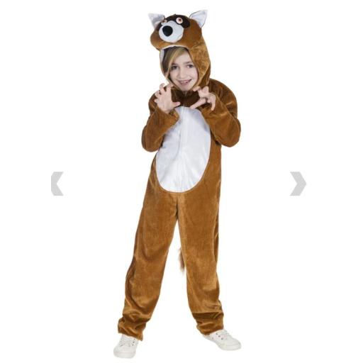 Fox Costume, Includes Jumpsuit Size L